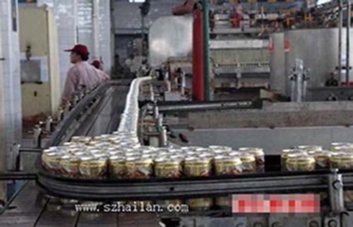 深圳某啤酒生產企業啤酒灌裝生產線輸瓶帶的調速要求